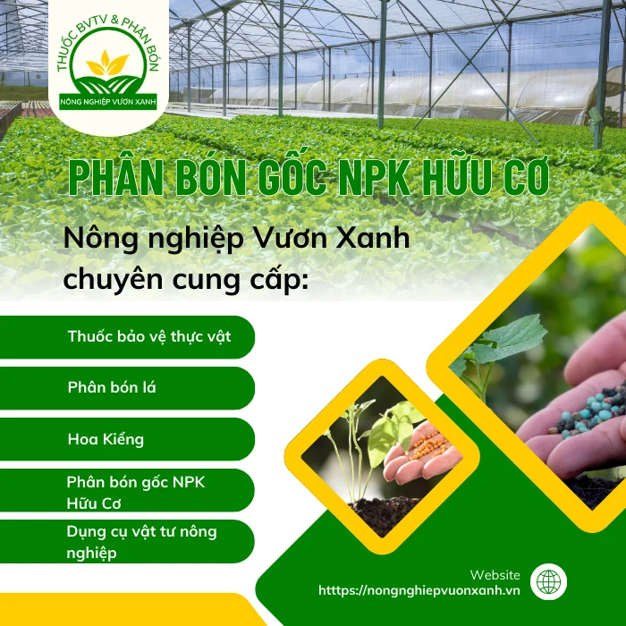 Phân bón NPK Hữu cơ Nông nghiệp Vươn Xanh