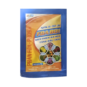 Phân Bón Lá 6-30-31 (FDA 801) Gói 25g – Tăng Đậu Trái, Lớn Hạt, Dưỡng Trái Hiệu Quả
