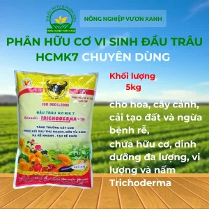 Phân hữu cơ vi sinh đầu trâu HCMK7 bao 5kg